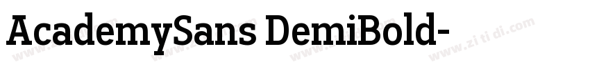 AcademySans DemiBold字体转换